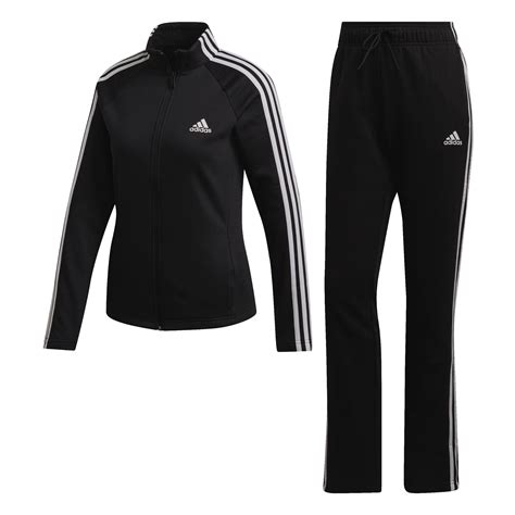 adidas sportanzug damen schwarz weiß|adidas trainers für damen.